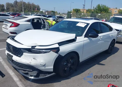 2024 Honda Accord Hybrid Sport-L из США, поврежденный, VIN 1HGCY2F79RA027213